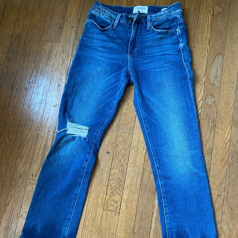 FRAME Denim Le High Straight in Merriweather